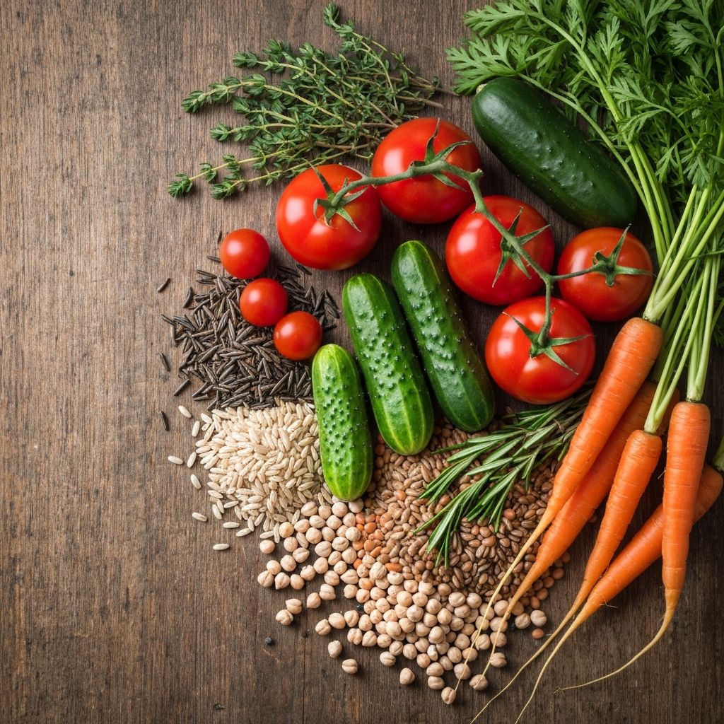 Frische Zutaten von lokalen Lieferanten